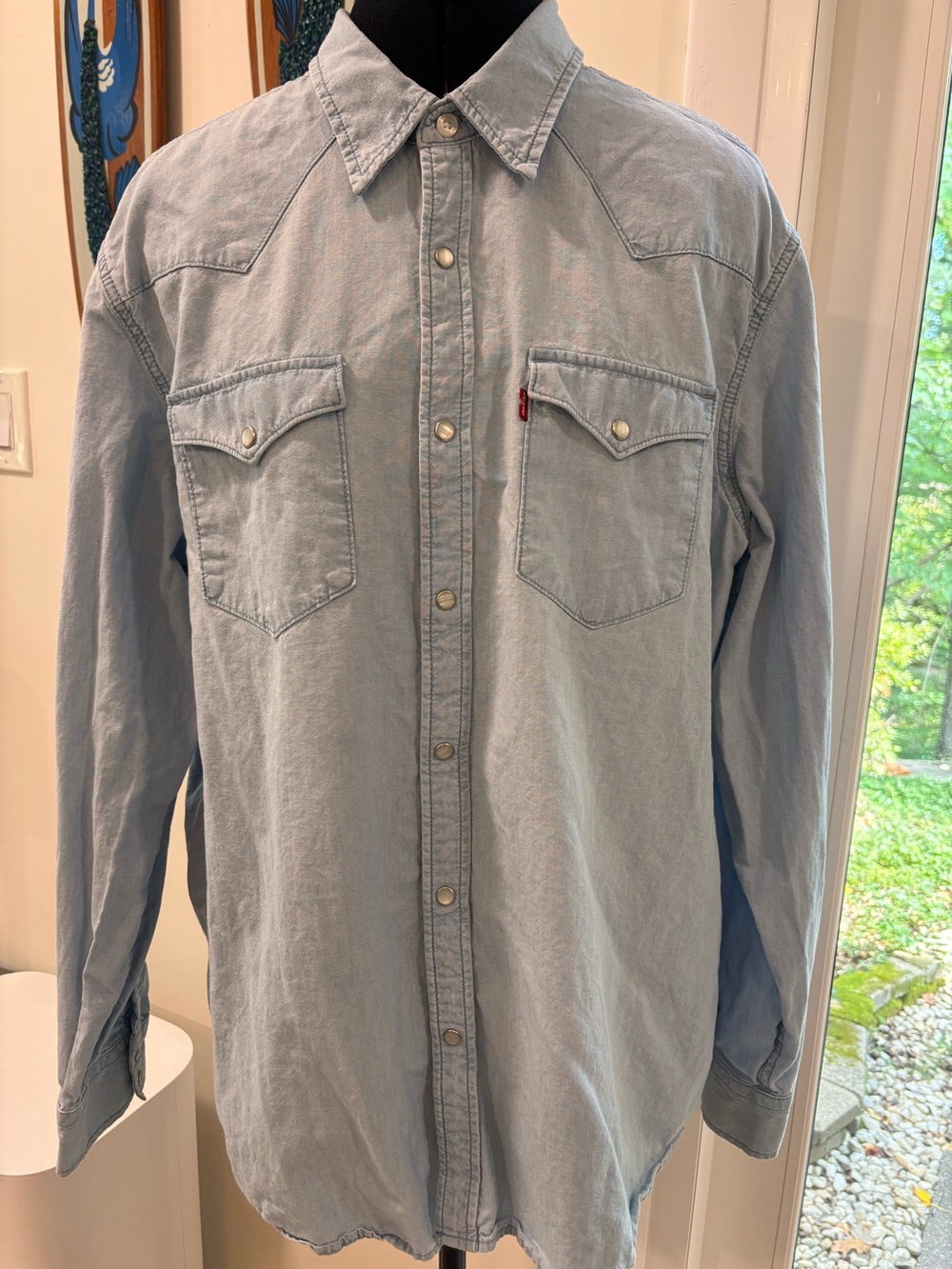 Levi's Classic Standard Fit Barstow Denim Western Shirt